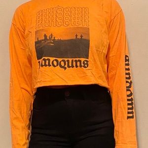 Long sleeve cropped top